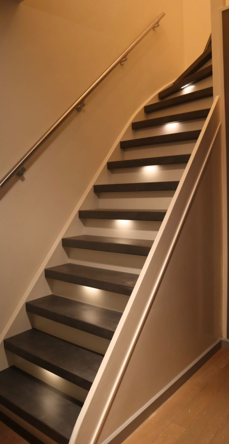 trap renoveren verlichting traptreden