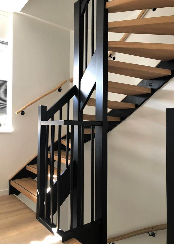 moderne open traprenovatie