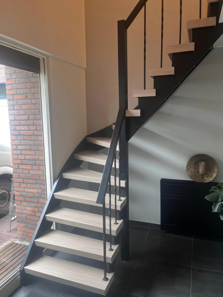 trap bekleden renovatie open trap